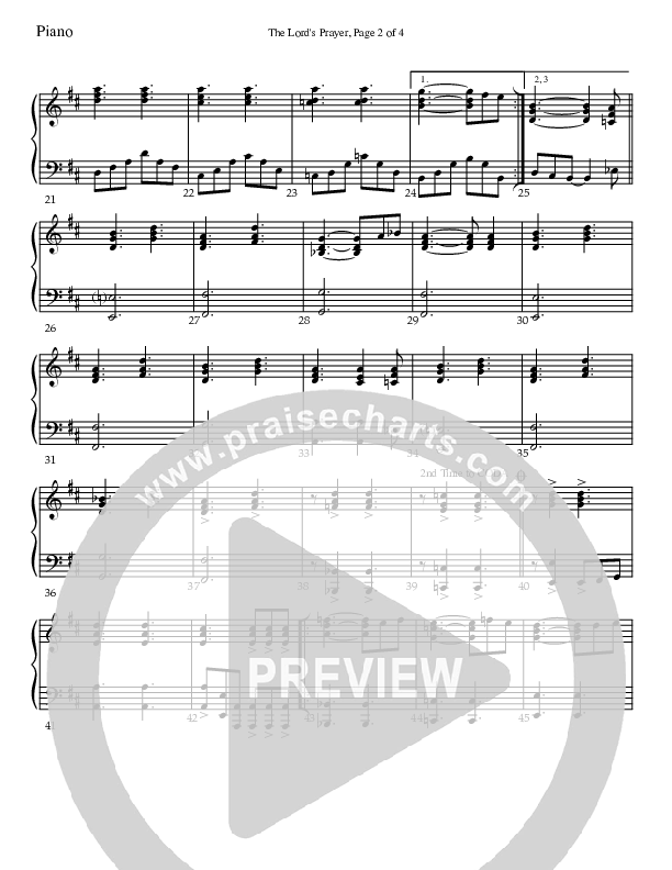 The Lord's Prayer Piano Sheet (Charles Billingsley)