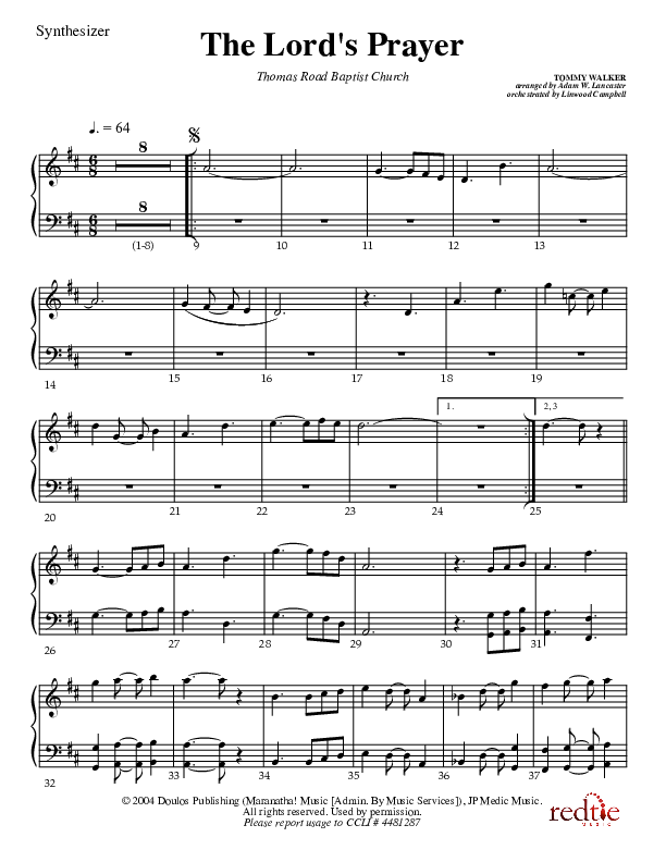 The Lord's Prayer Synth (Charles Billingsley)