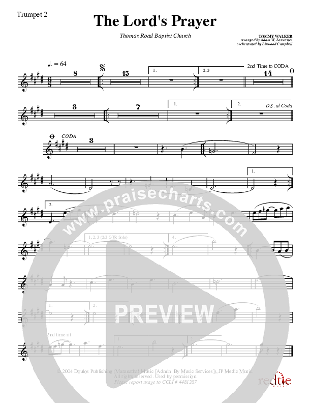 The Lord's Prayer Trumpet 2 (Charles Billingsley)