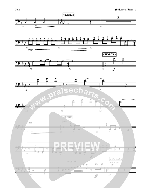 The Love Of Jesus Cello (LU Praise / Red Tie Music)