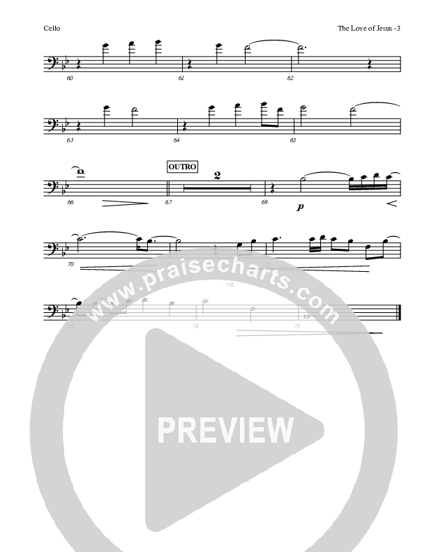 The Love Of Jesus Cello (LU Praise / Red Tie Music)