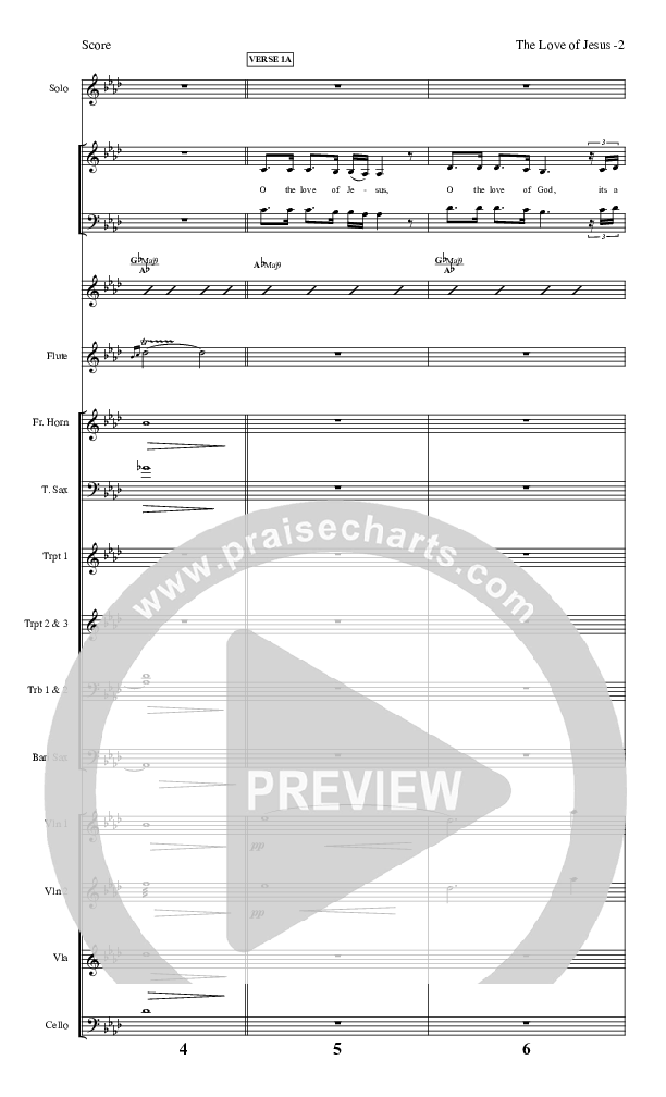 The Love Of Jesus Conductor's Score (LU Praise / Red Tie Music)