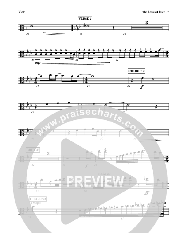 The Love Of Jesus Viola (LU Praise / Red Tie Music)