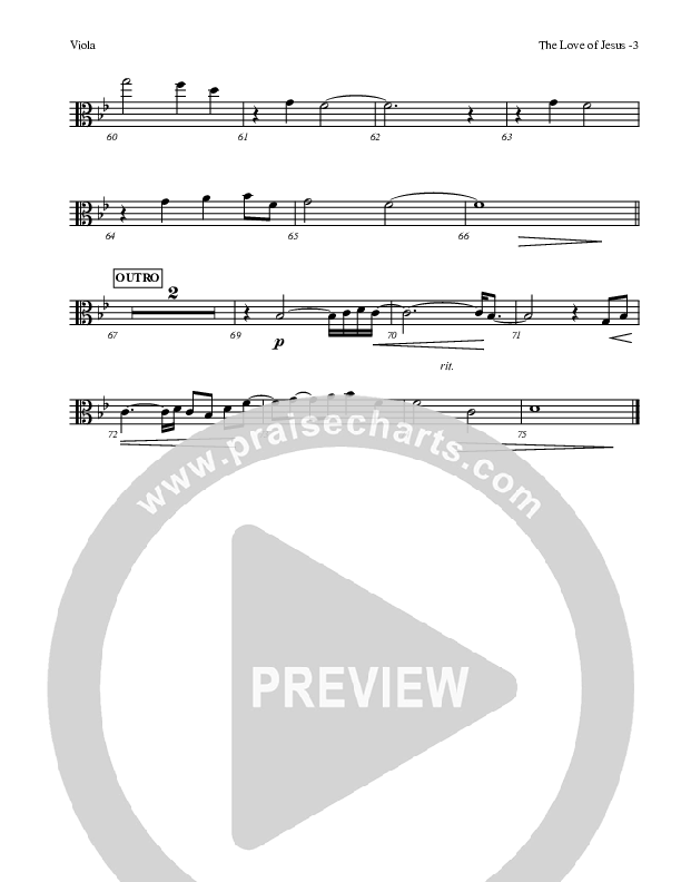 The Love Of Jesus Viola (LU Praise / Red Tie Music)