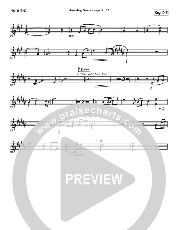 Amazing Grace Brass Pack (PraiseCharts Band / Arr. Daniel Galbraith)