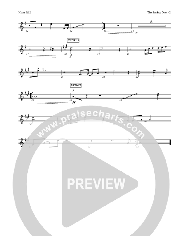 The Saving One French Horn 1/2 (Charles Billingsley / Red Tie Music)