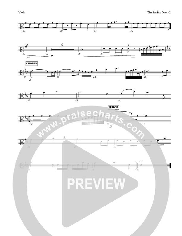 The Saving One Viola (Charles Billingsley / Red Tie Music)