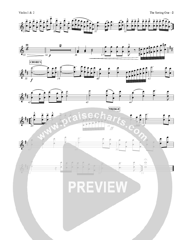 The Saving One Violin 1/2 (Charles Billingsley / Red Tie Music)