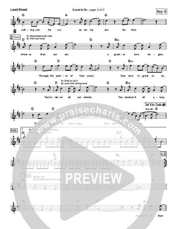 Great In Us Lead (SAT) (Elevation Worship)