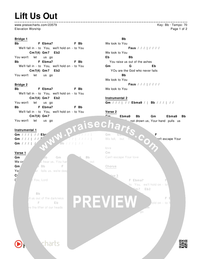 Lift Us Out Chords & Lyrics (Elevation Worship)