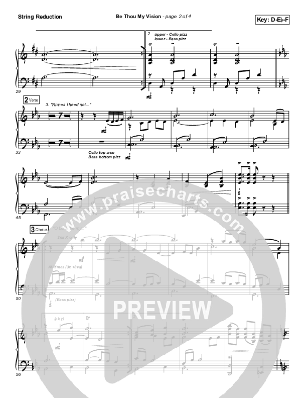 Be Thou My Vision Synth Strings (PraiseCharts Band / Arr. John Wasson)