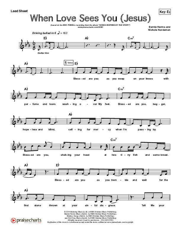 When Love Sees You (Jesus) Lead (SAT) (Mac Powell)