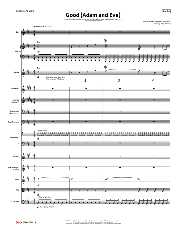 Good (Adam And Eve) Conductor's Score (Matthew West / Leigh Nash)