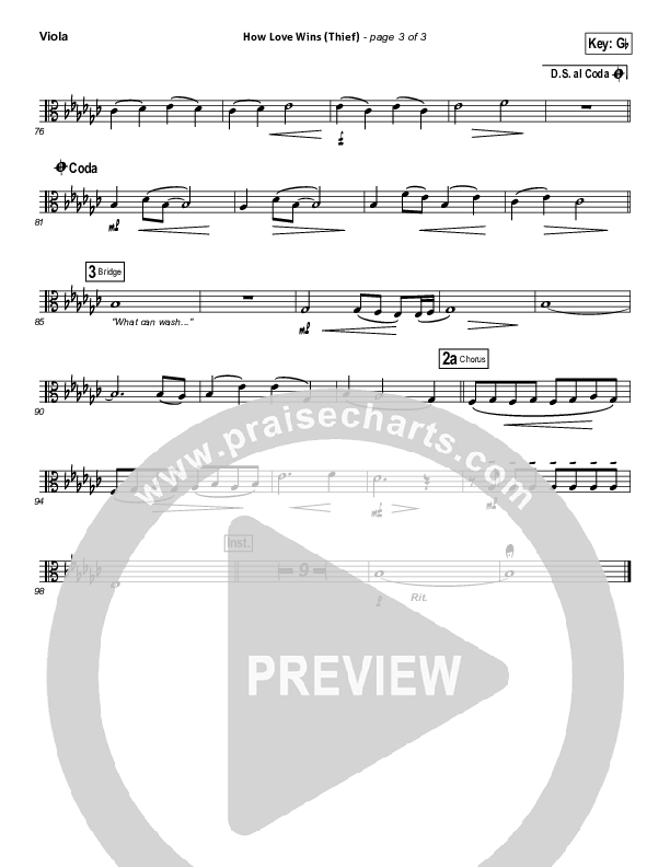 How Love Wins (Thief) Viola (Steven Curtis Chapman)