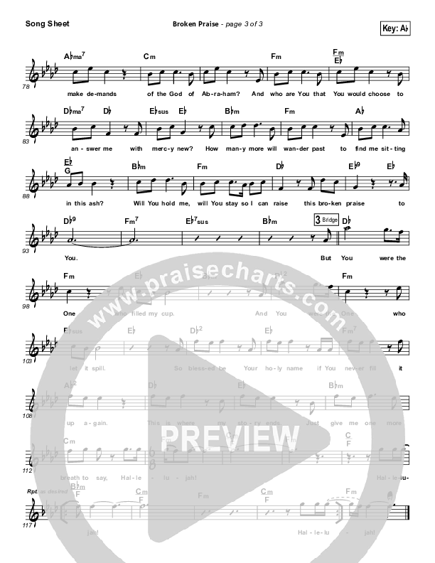 Broken Praise (Job) Lead (SAT) (Todd Smith)