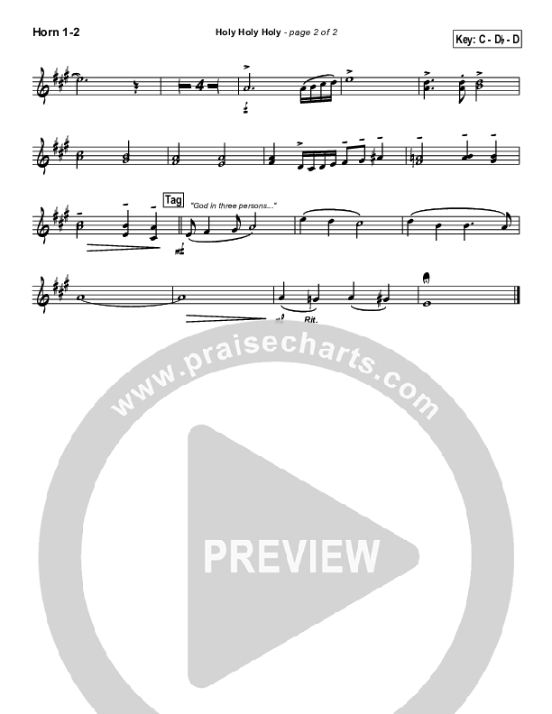 Holy Holy Holy Brass Pack (PraiseCharts Band / Arr. John Wasson)