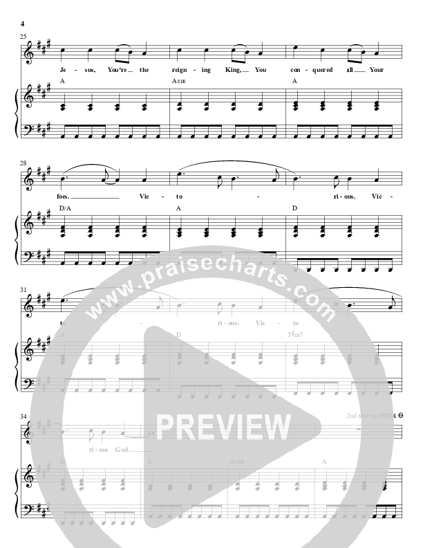 Victorious God Piano/Vocal (Glenn Packiam)