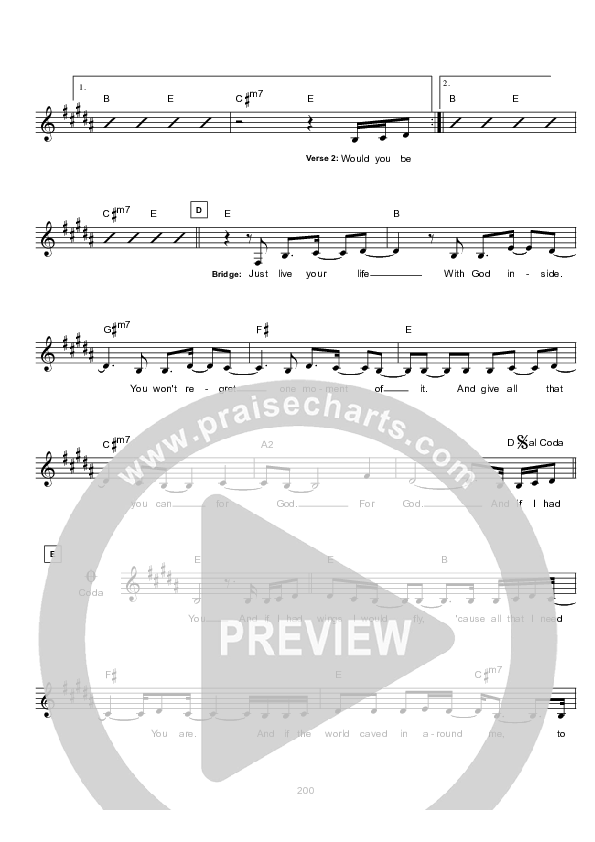 Free Lead Sheet (Hillsong UNITED)