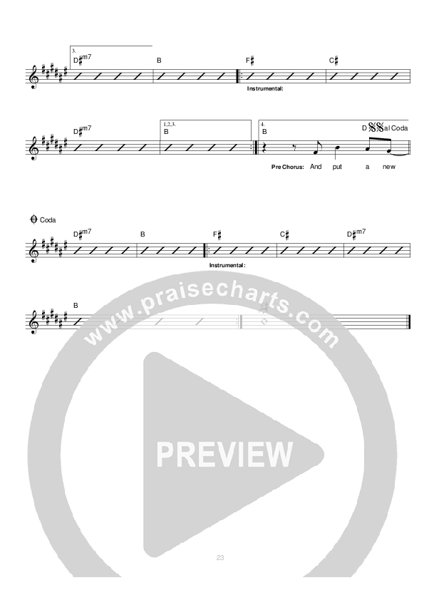 Most High Lead Sheet (Hillsong UNITED)