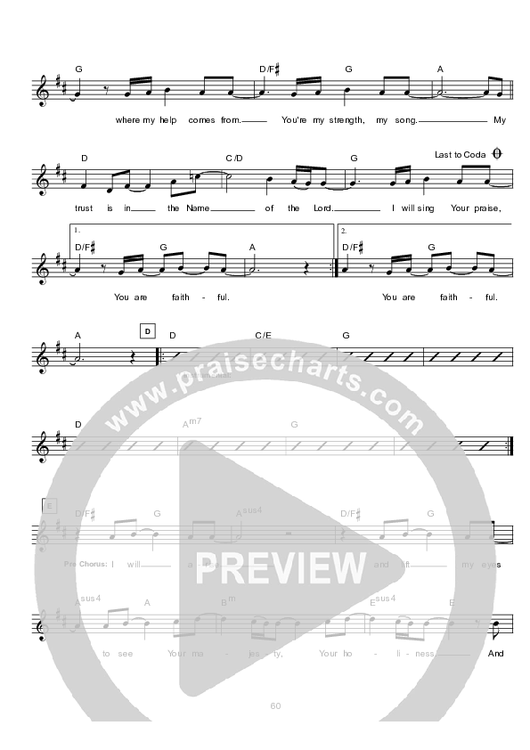 My Hope Lead Sheet (Hillsong Worship)