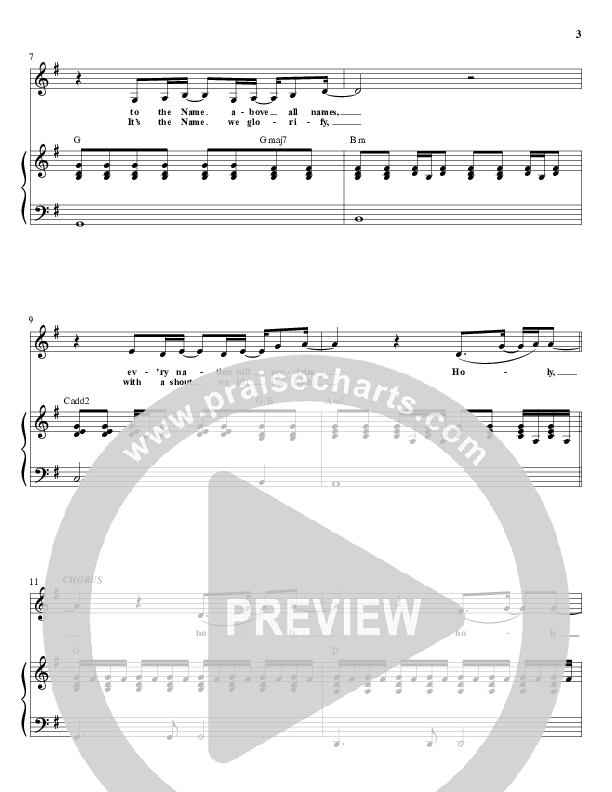 Holy (It's The Name) Lead & Piano (Christine D'Clario)