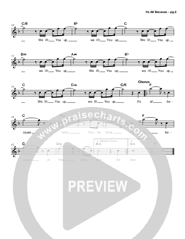 It's All Because Lead Sheet (Bridgecity)