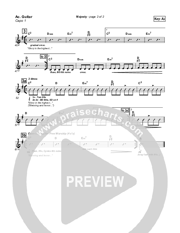 Majesty Acoustic Guitar (VCC Live / Relate Church)