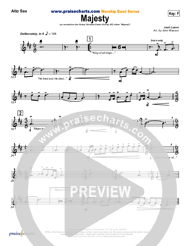 Majesty Alto Sax (VCC Live / Relate Church)