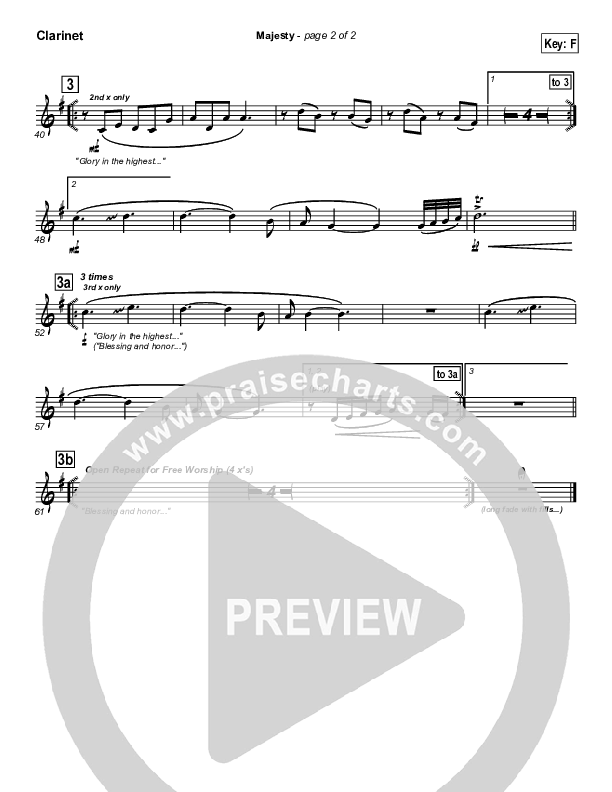 Majesty Clarinet (VCC Live / Relate Church)