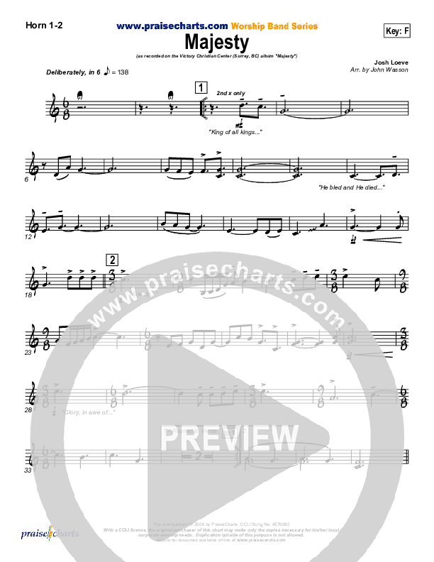 Majesty French Horn 1/2 (VCC Live / Relate Church)