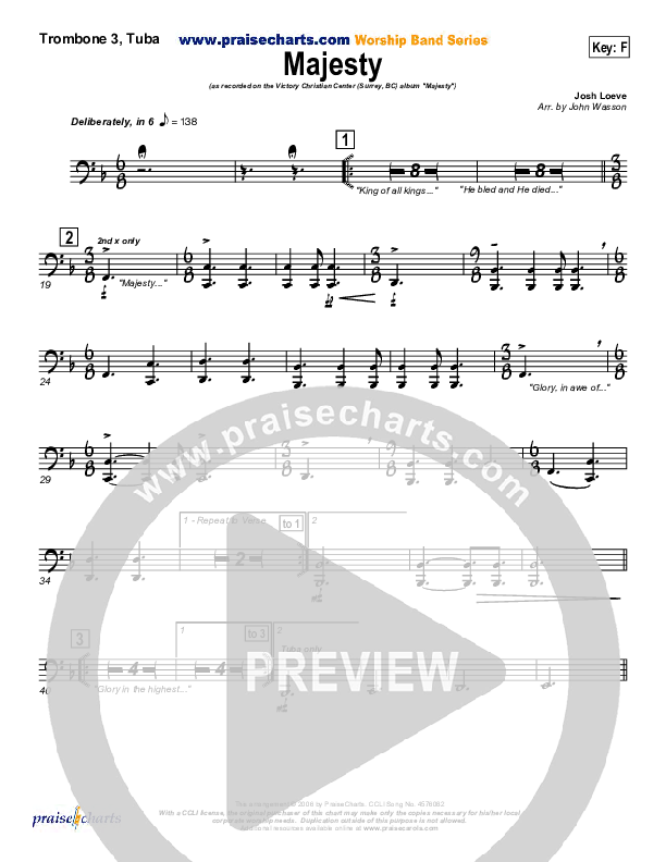 Majesty Trombone 3/Tuba (VCC Live / Relate Church)