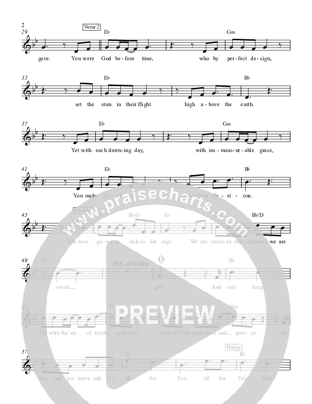 All For You Lead Sheet (Andy Needham Band)