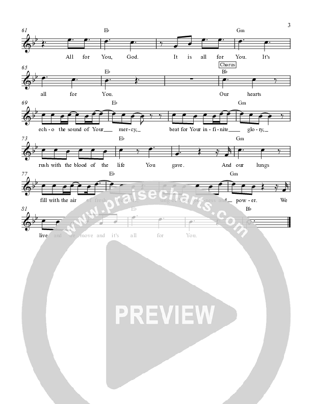 All For You Lead Sheet (Andy Needham Band)