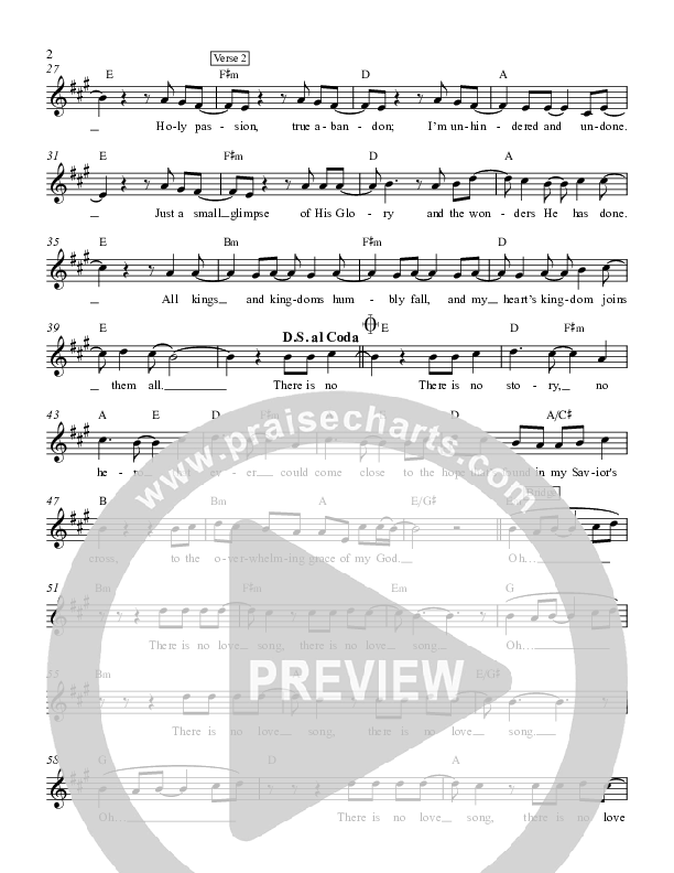 No Love Song Lead Sheet (Andy Needham Band)