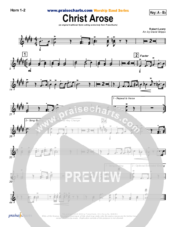 Christ Arose Brass Pack (PraiseCharts / Traditional Hymn)
