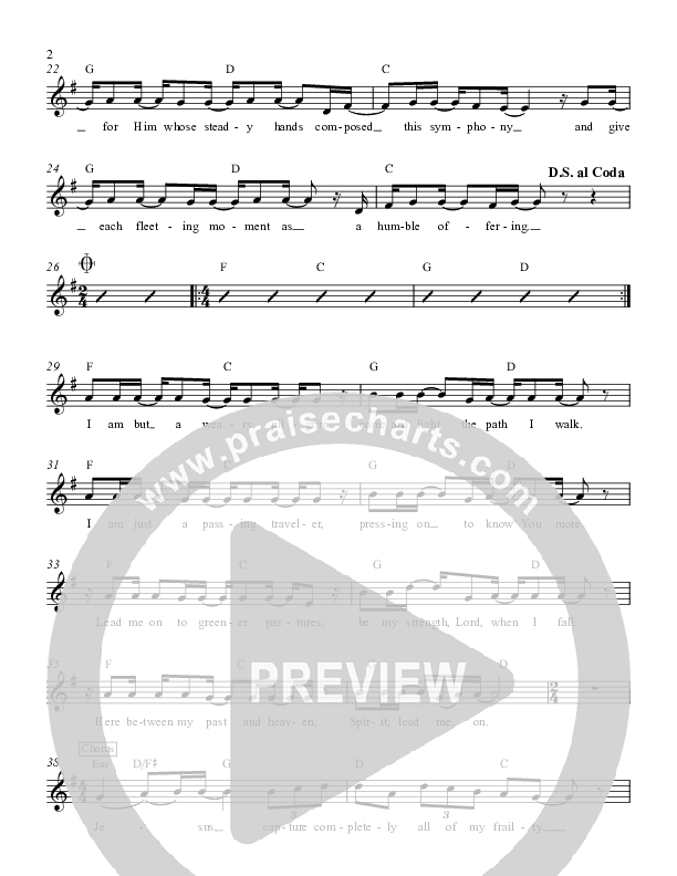 Pilgrim Lead Sheet (Andy Needham Band)