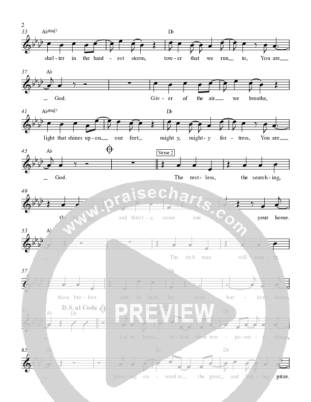 Refuge Lead Sheet (Andy Needham Band)