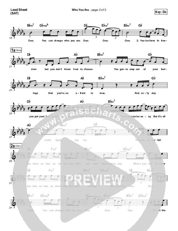 Who You Are Lead (SAT) (Unspoken)