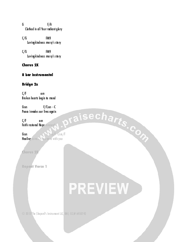 We Welcome You Chord Chart (Brian Shepard)
