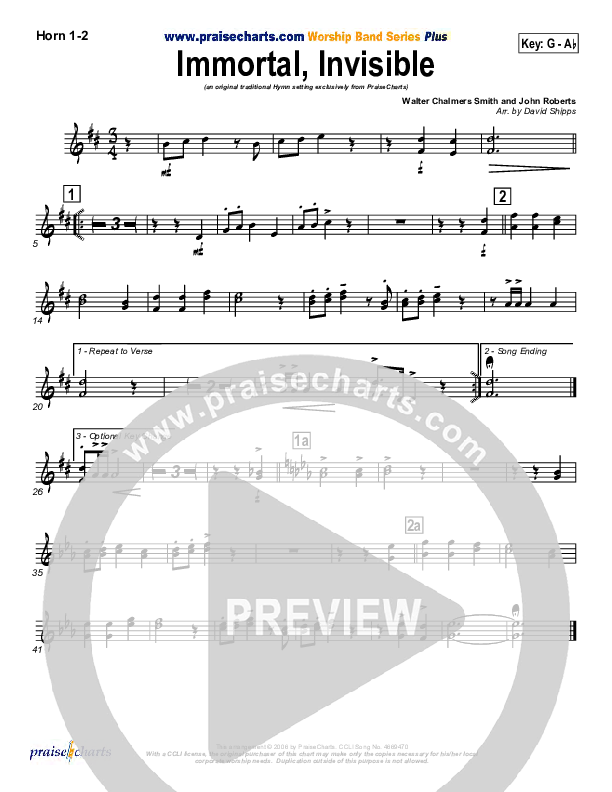 Immortal Invisible Brass Pack (Traditional Hymn / PraiseCharts)