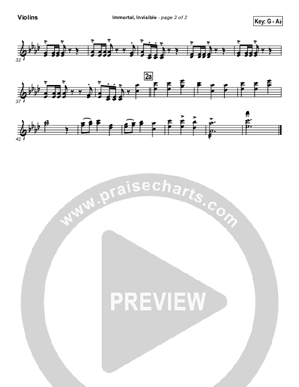 Immortal Invisible Violins (Traditional Hymn / PraiseCharts)