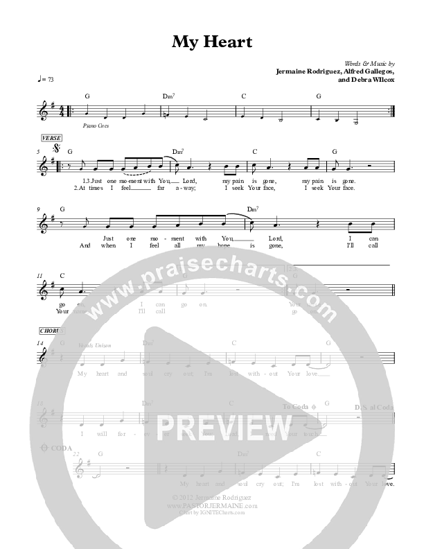 My Heart Lead Sheet (Jermaine Rodriguez)