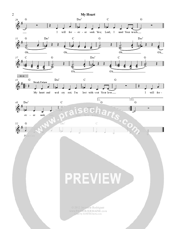 My Heart Lead Sheet (Jermaine Rodriguez)
