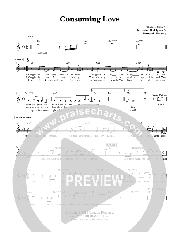 Consuming Love Lead Sheet (Jermaine Rodriguez)