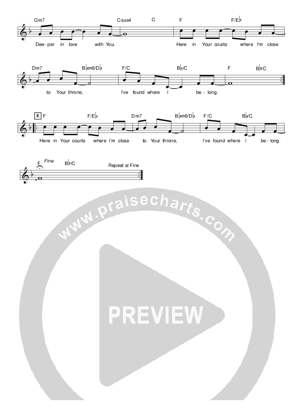 You Are Holy Lead Sheet (Hillsong Worship)