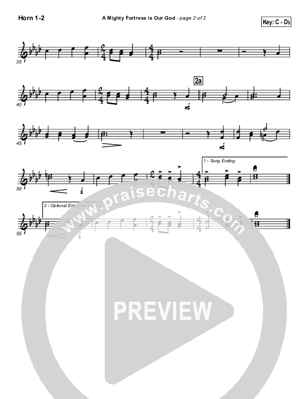 A Mighty Fortress Is Our God Brass Pack (PraiseCharts / Traditional Hymn)