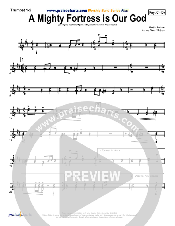 A Mighty Fortress Is Our God Brass Pack (PraiseCharts / Traditional Hymn)