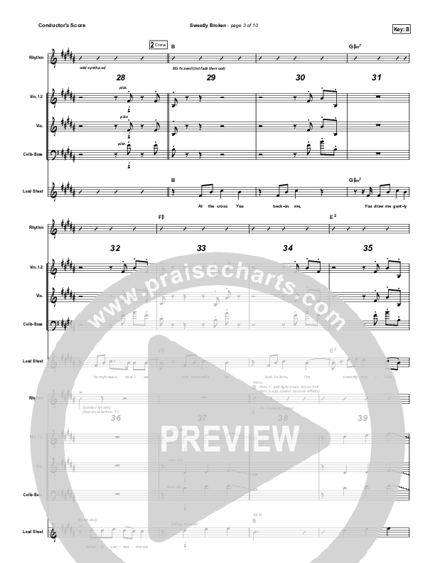 Sweetly Broken Conductor's Score (Frank Ralls)
