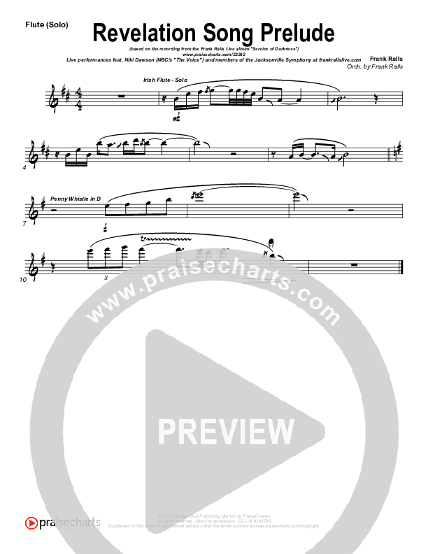 Revelation Song Flute (Frank Ralls)