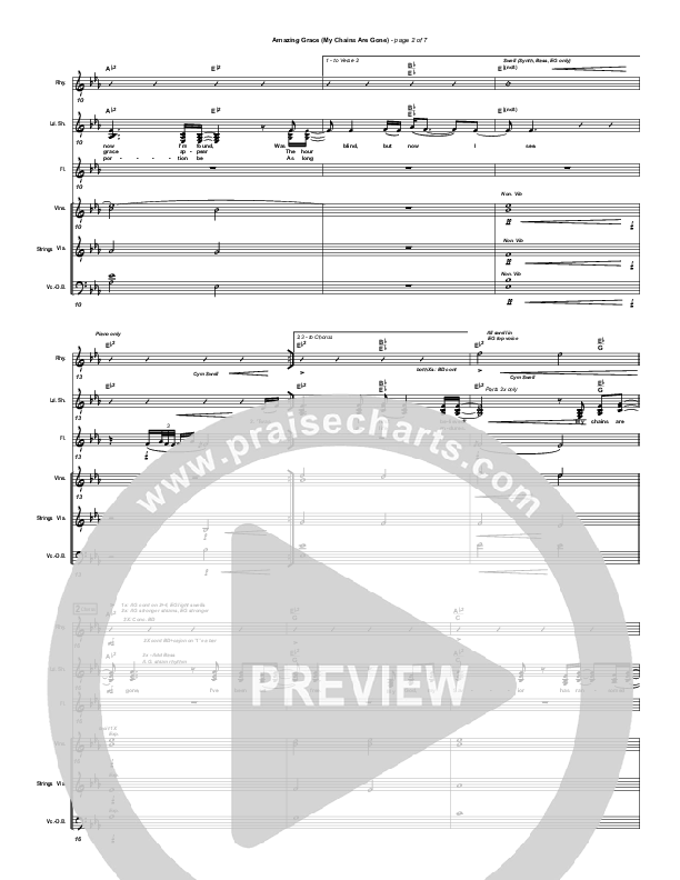 Amazing Grace (My Chains Are Gone) String Ensemble (Frank Ralls)